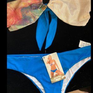 Sexy Blue Mermaid Bikini Size Medium NWT